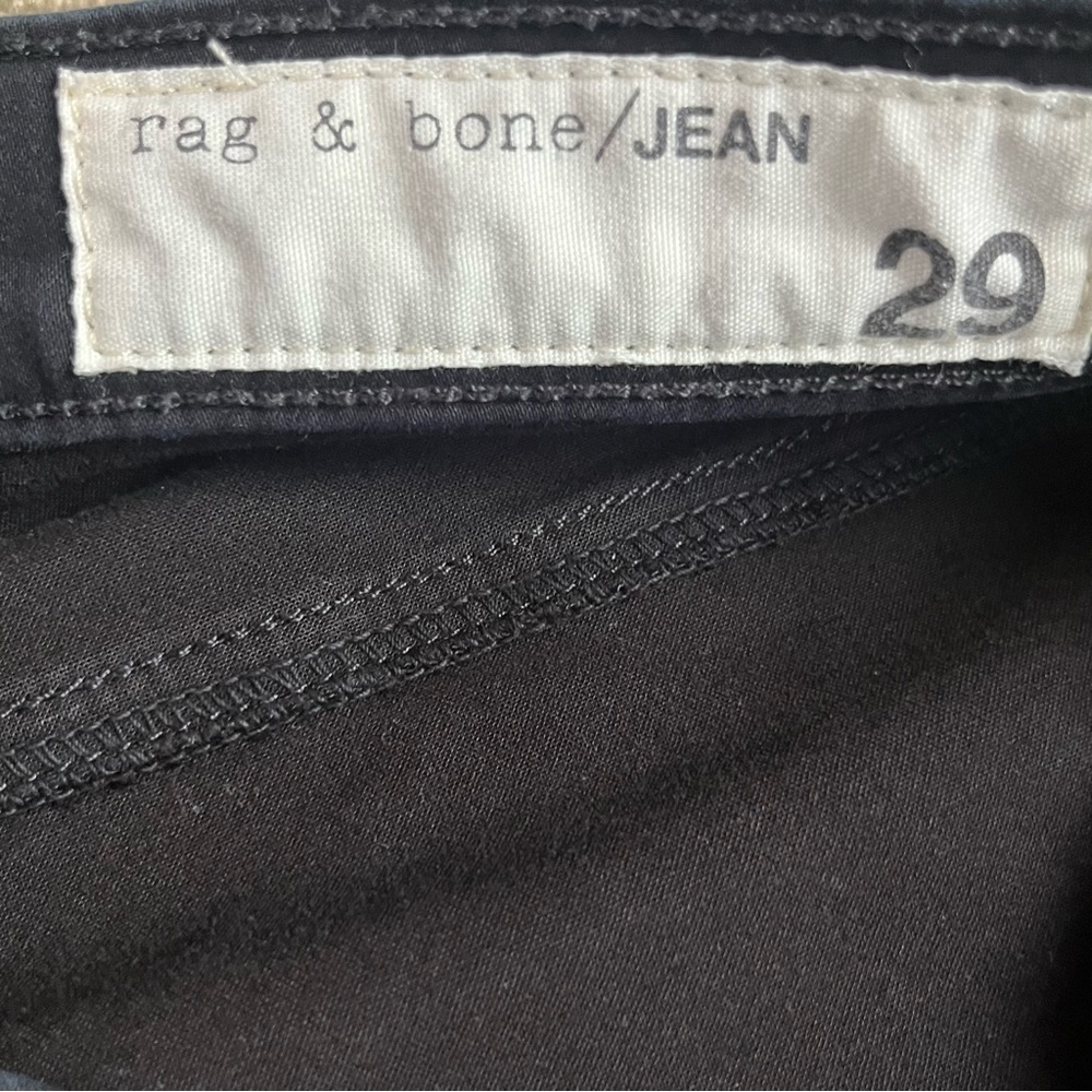 Revolve rag & bone Legging Jeans Womens Stretch Black Denim Pants Size 29 - Picture 6 of 6